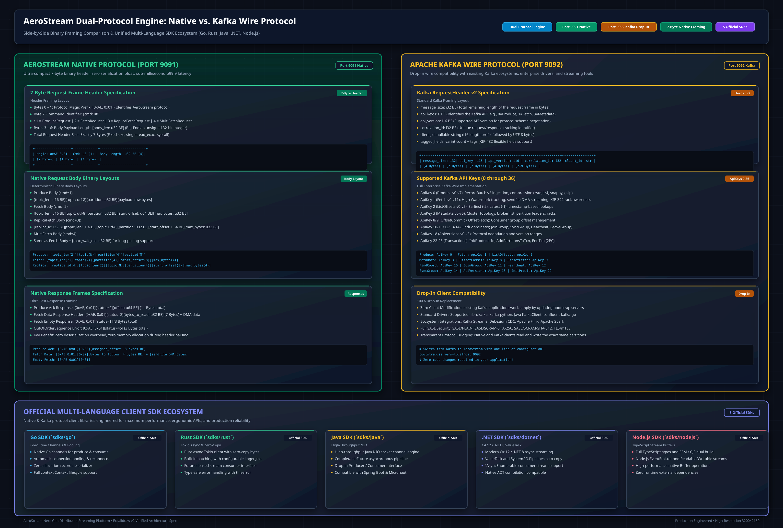 Native and Kafka Dual Protocol