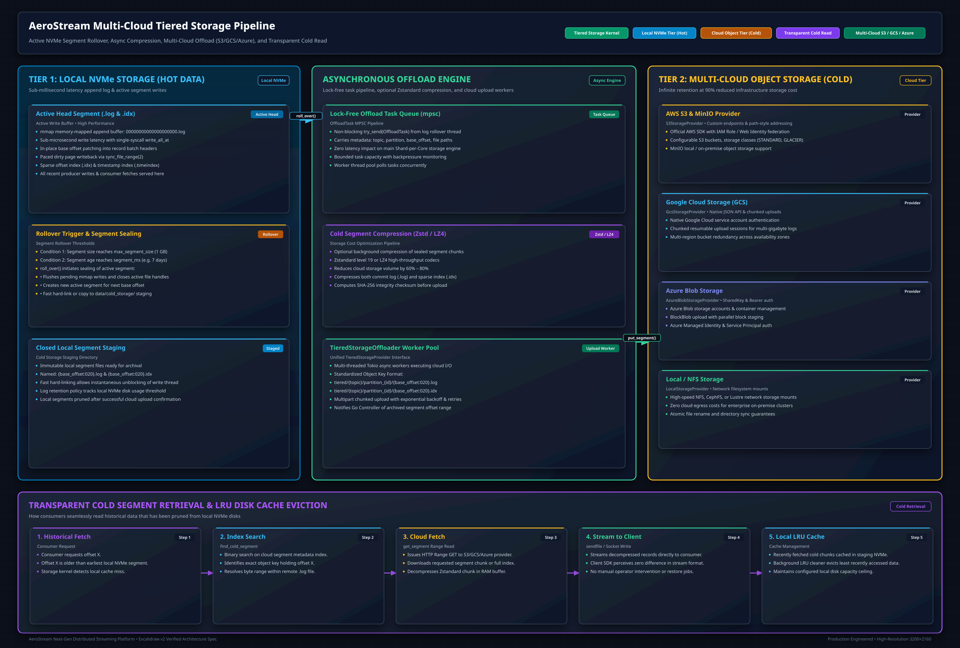 Tiered Storage Pipeline